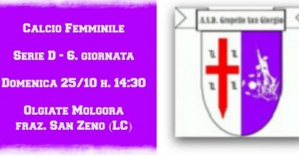 Femminile: trasferta a San Zeno (Lecco) per l'Undici Viola